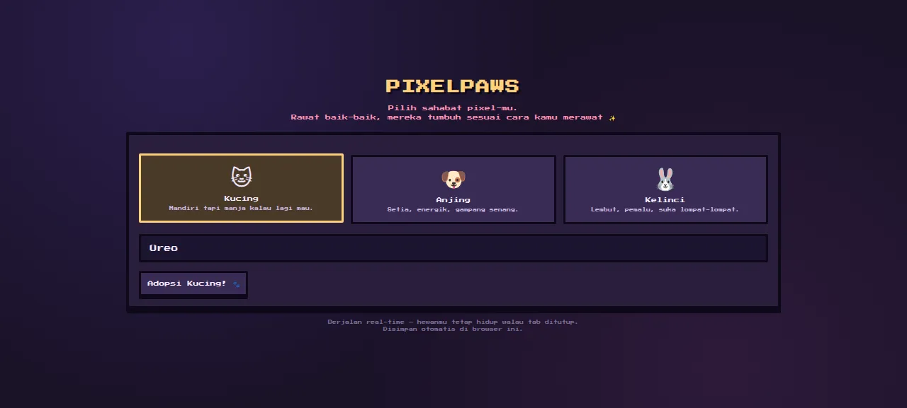 Pembuatan Karakter PixelPaws